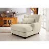 XXL-Sessel HOME AFFAIRE "Oase" Sessel Gr. Lu x us-Microfaser, B/H/T: 120 cm x 101 cm x 142 cm, beige (creme) XXL Sessel Mega-Sessel XXL, Ohrensessel incl. Zierkissen, Love-Seat Bestseller