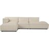 NV GALLERY Ecksofa links AUSTER - Ecksofa links, Kord in Vanilla Beige, B300 - Beige