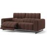 sofanella Italienisches Sofa VENETO Couch Sofagarnitur 218x90x101cm Braun