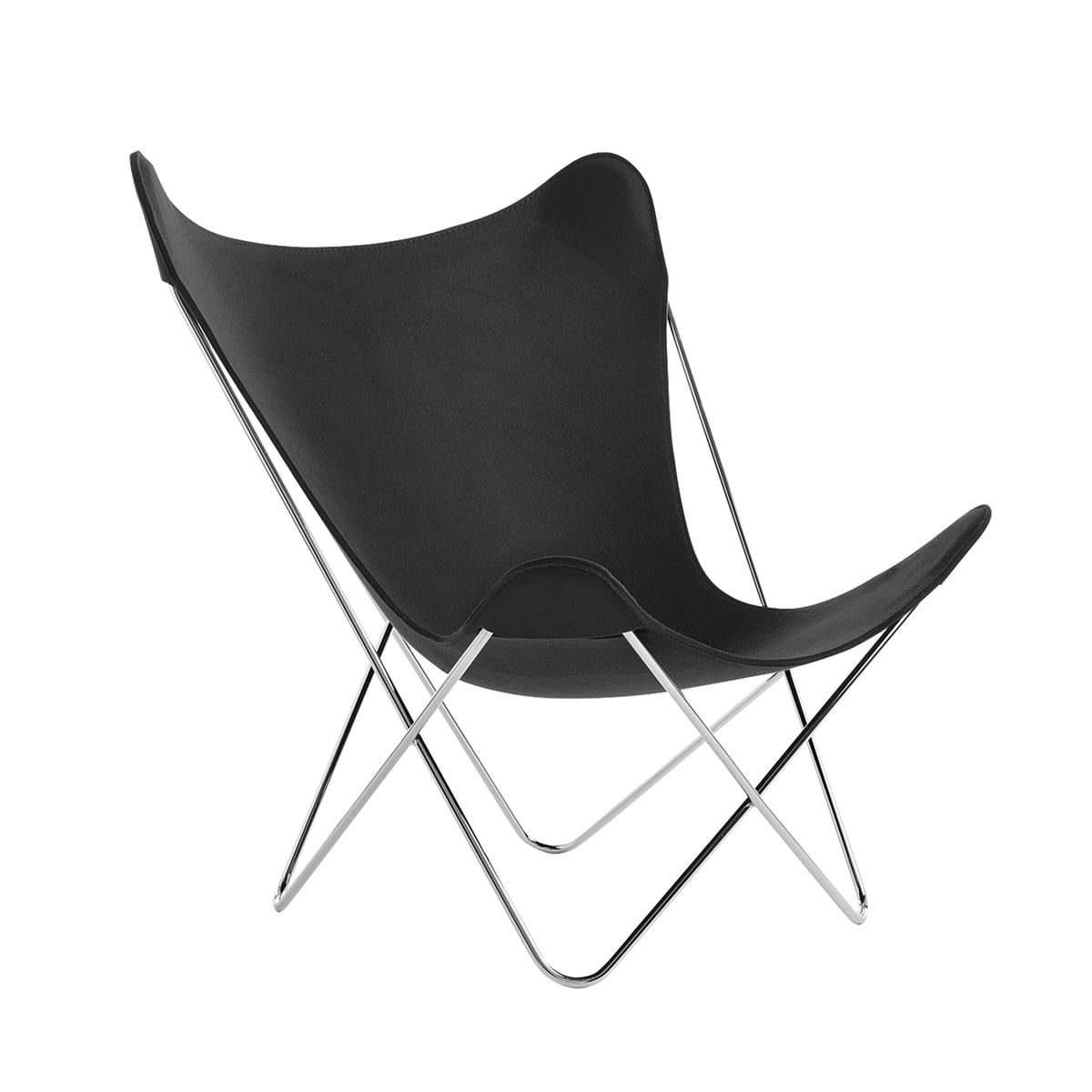 Knoll - Butterfly Chair, Chromgestell / anthrazit