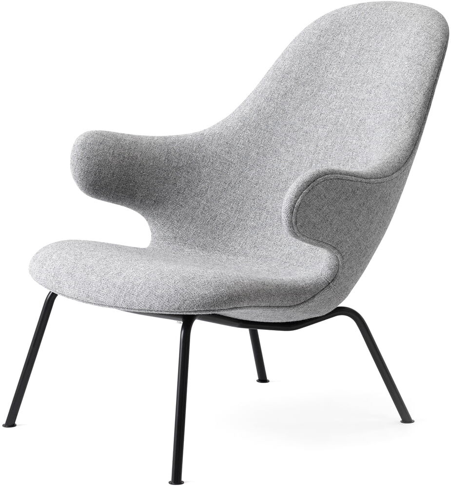 &tradition - Catch JH14 Lounge-Chair, schwarz / grau (Hallingdal 65 130)