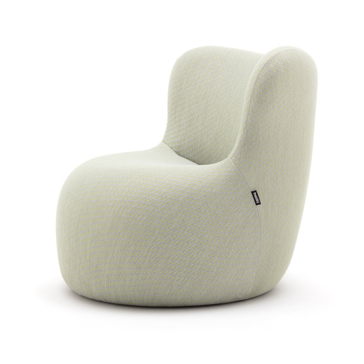 freistil - 173 Sessel, Strick weißgrün