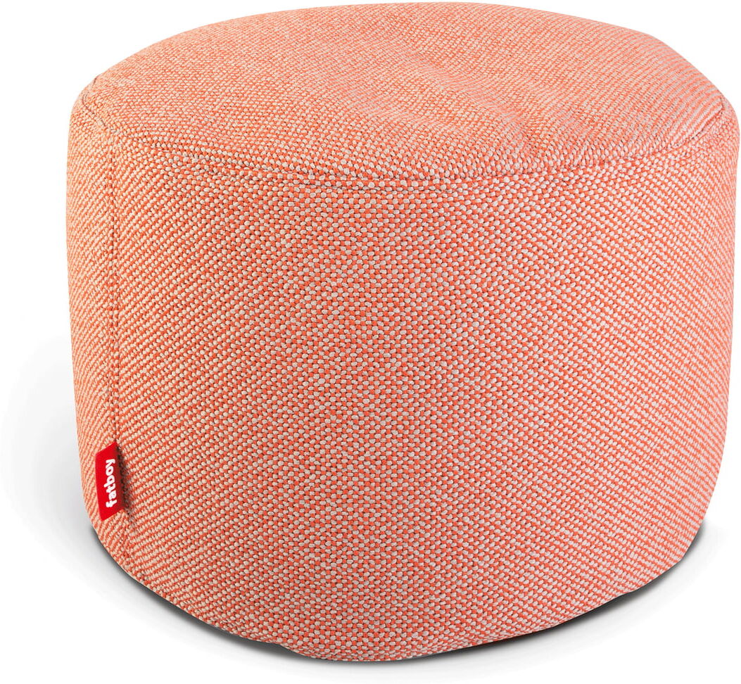 Fatboy - Point Deluxe Sunbrella Outdoor Hocker, Ø 50 x H 35 cm, orange weave (Limited Edition)