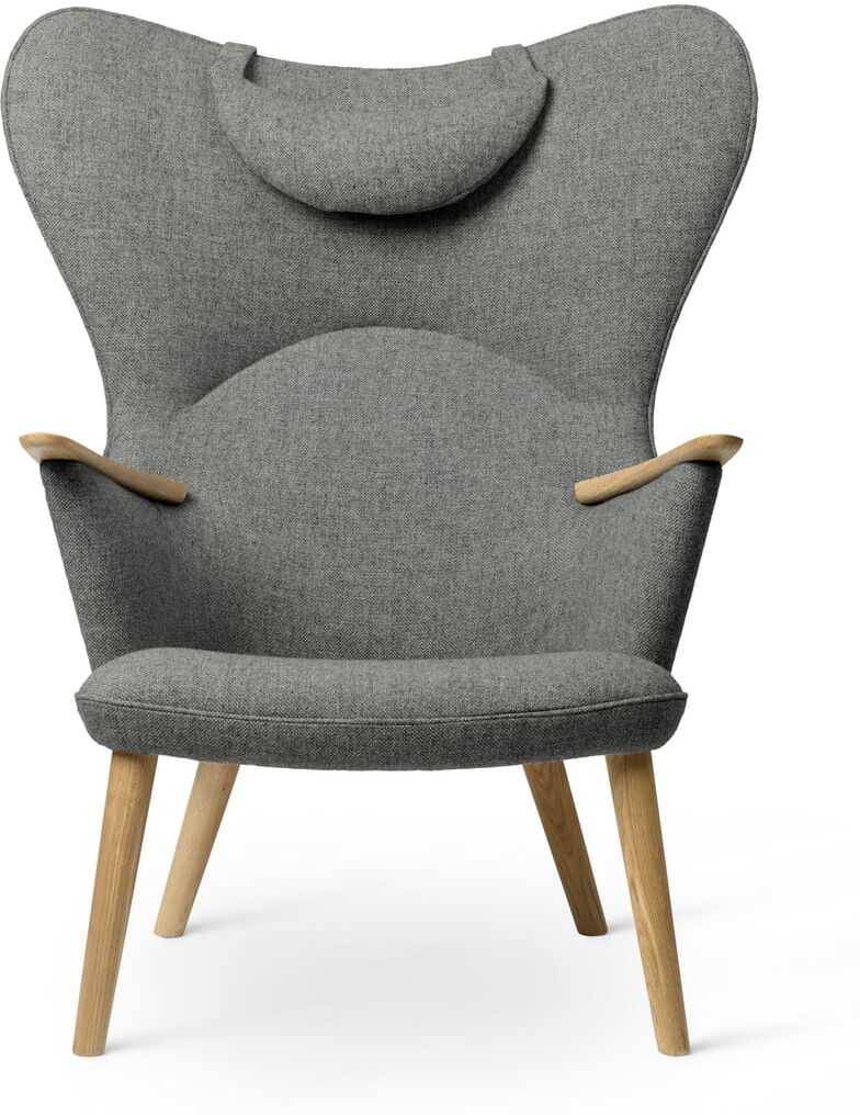 Carl Hansen - CH78 Mama Bear Lounge Chair, Eiche geölt / Fiord 0151