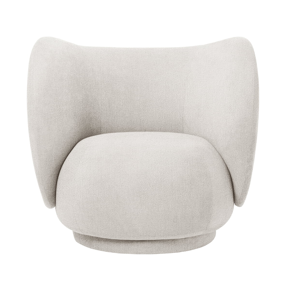ferm LIVING - Rico Lounge Chair, Bouclé off-white