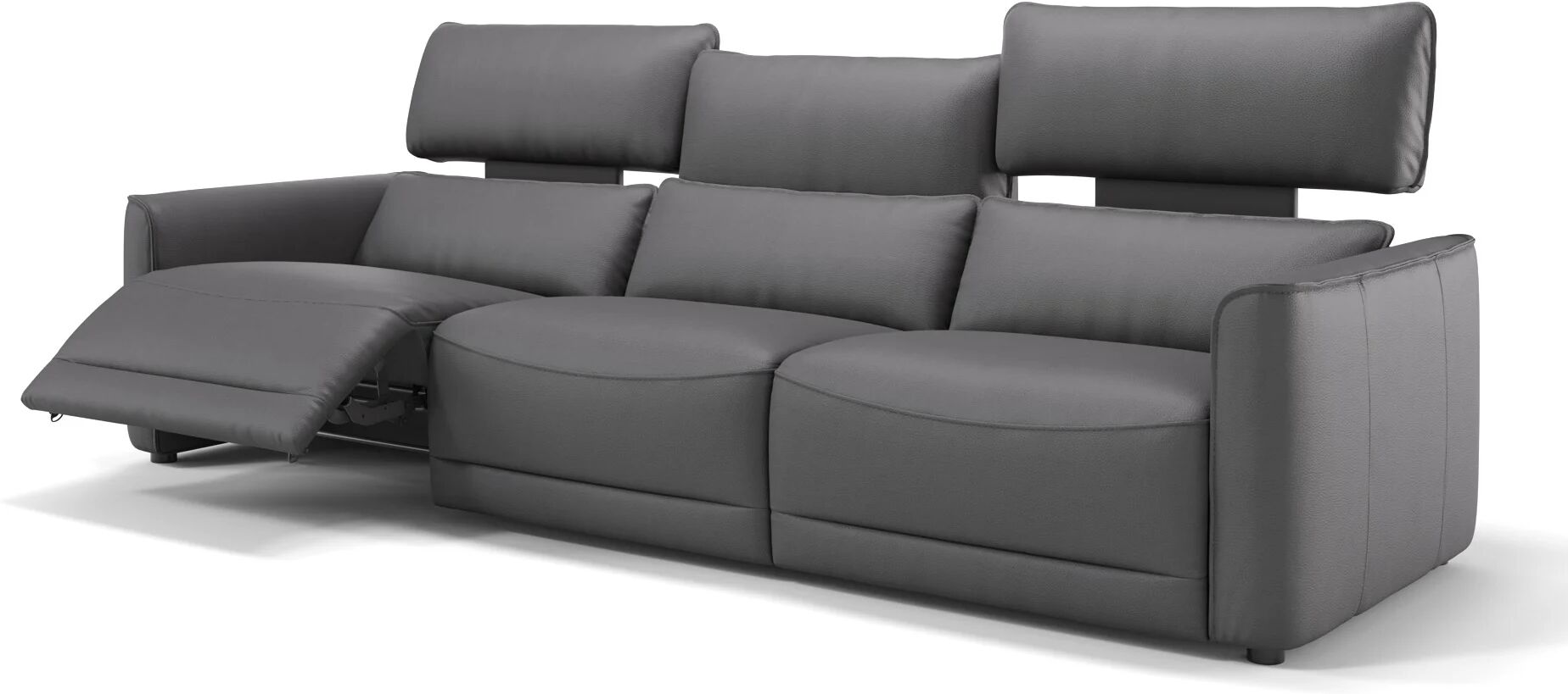 sofanella BIG Sofa 3-Sitzer GALA XXL Couch 222x101x89cm grau