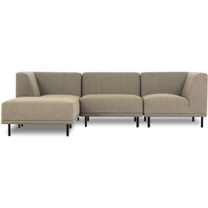 sofa.dk Paris   Chaiselongsofa (fire moduler) Latte