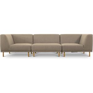 sofa.dk Paris   3 - personers sofa (tre moduler) Latte