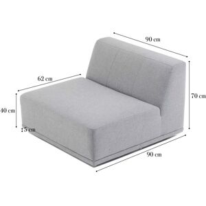 sofa.dk New York   Midtermodul Latte