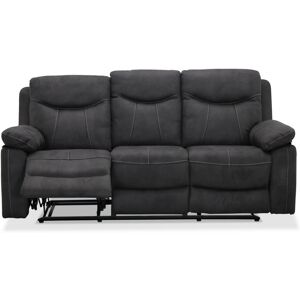 Boston recliner 3 personers Biograf sofa, grå stof