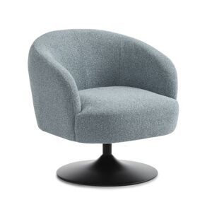 Conrad loungestol EGG BLUE Vista stof med Trompet ben