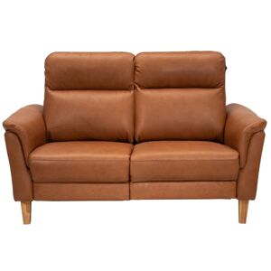 Sæby 2 pers sofa Cognac Lædersofa