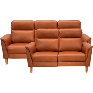 Sæby sofasæt Cognac Lædersofa