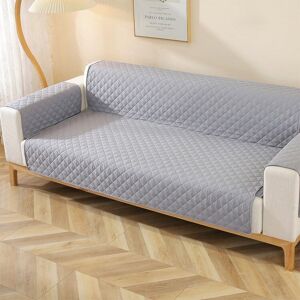 Shoppo Marte Double-sided Waterproof Pet Cushion Diamond Pattern Sofa Cover, Size:190x196cm(Grey)