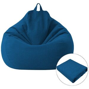 Shoppo Marte Lazy Sofa Bean Bag Chair Fabric Cover, Size:100 x 120cm(Blue)