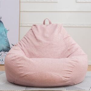 shopnbutik Lazy Sofa Bean Bag Chair Fabric Cover, Size: 90x110cm(Cherry Pink)