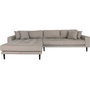 Homeshop Sofa venstrevendt i stone med fire puder HN1030 - 1301486