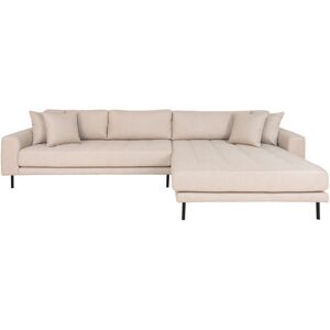 Homeshop Sofa højrevendt i beige med fire puder HN1025 - 1301490