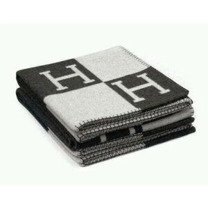 H-filt Puder Faux Wool Cashmere Pude Sofa Plaid f Seneste produkter Black white