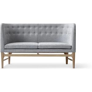 &Tradition AJ6 Mayor 2 Pers. Sofa L: 138cm - Grå/Hvidolieret Eg