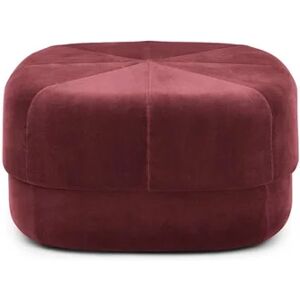 Normann Copenhagen Circus Puf Large - Mørkerød Velour