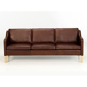 Mogens Hansen MH495 2 Pers Sofa L: 145 cm - Premium Læder / Mørkebrun