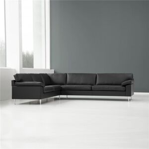 Mogens Hansen MH2163 5 Pers Hjørnesofa 228 x 228 cm - Premium Læder / Sort