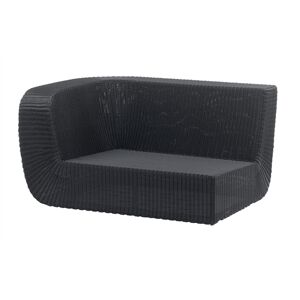 Cane-line Outdoor Savannah 2pers sofa højre modul - Black