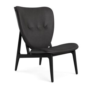 NORR11 Elephant Lounge Chair Leather SH: 38 cm - Black Oak/Dunes Anthracite 21003