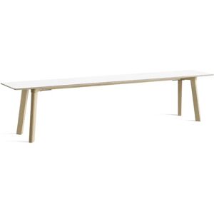 HAY CPH Deux 215 Bench 200x35x45 cm - Untreated Solid Beech/Pearl White Laminate