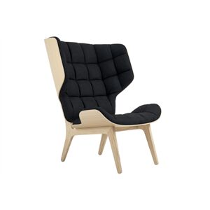 NORR11 Mammoth Chair Velvet SH: 35,5 cm - Natural Oak/Velvet Midnight Blue 1678