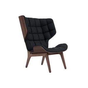 NORR11 Mammoth Chair Velvet SH: 35,5 cm - Dark Smoked Oak/Velvet Midnight Blue 1678