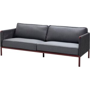 Cane-line Outdoor Encore 3 Pers. Sofa B: 221 cm - Bordeaux