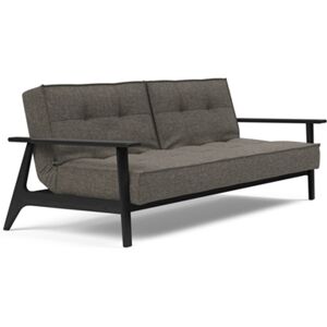 Innovation Living Splitback Frej Sovesofa L: 232 cm - Sort Eg/Flashtex Dark Grey