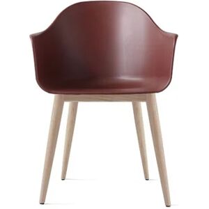 Audo Copenhagen Harbour Dining Chair SH: 45 cm - Burned Red/Natural Oak Base