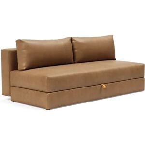 Innovation Living Osvald Sovesofa L: 200 cm - Mat Sort/Fanual Brown