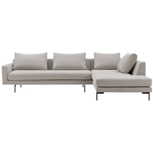 Wendelbo Edge V.2 Højrevendt Hjørnesofa 289 x 229 cm - Soft 2/Sort Lakeret Stål