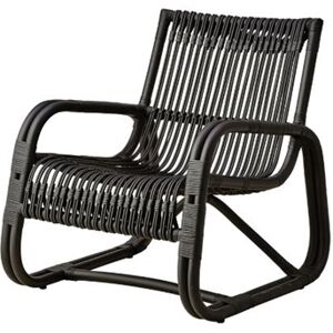 Cane-line Indoor Curve Loungestol SH: 34 cm - Black Rattan