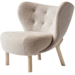 &Tradition Little Petra VB1 Lounge Chair SH: 40 cm - White Oiled Oak/Karakorum 003