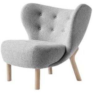 &Tradition Little Petra VB1 Lounge Chair SH: 40 cm - White Oiled Oak/Hallingdal 130