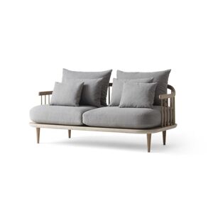 &Tradition Fly SC2 Sofa L: 162 cm - White Oiled Oak/Hot Madison 094