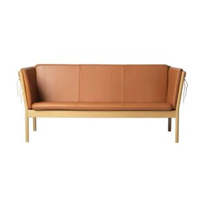 FDB Møbler J149 3 pers. sofa Erik Ole Jørgensen L: 185 cm - Natur Eg/Cognac