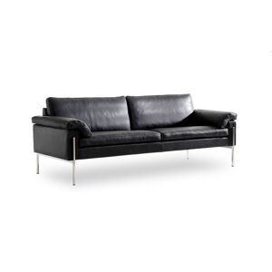 Skipper Furniture Skipper Capri 3 pers. sofa L: 216cm Armlæn A - Stål/Sort Læder