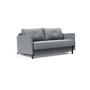 Innovation Living Cubed Sovesofa m. Armlæn L: 140 cm - Twist Granite/Mat Sort