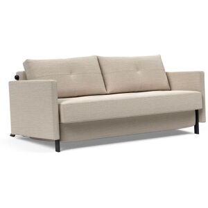 Innovation Living Cubed Sovesofa m. Armlæn L: 160 cm - Blida Sand Grey/Mat Sort