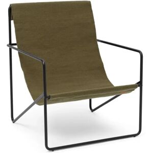 Ferm Living Desert Lounge Chair SH: 20 cm - Black/Olive