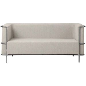 Kristina Dam Studio Modernist 2 pers. Sofa L: 164cm - Beige/Rustfrit Stål