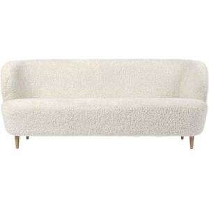 Gubi Stay Sofa Fully Upholstered SH: 40 cm - Oak Semi Matt/Moonlight