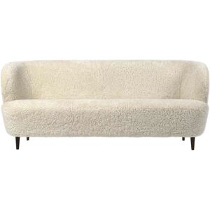 GUBI Stay Sofa Fully Upholstered SH: 40 cm - Smoked Oak/Moonlight