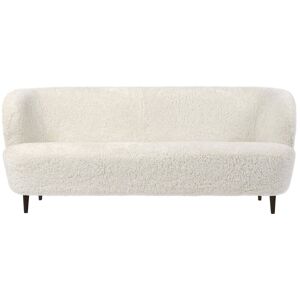 GUBI Stay Sofa Fully Upholstered SH: 40 cm - Smoked Oak/Off White